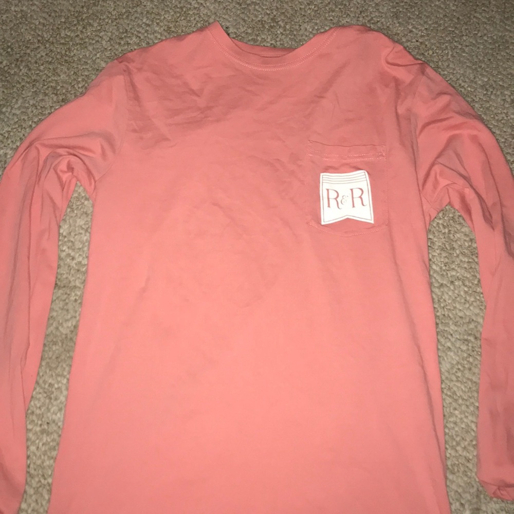 A long sleeve coral t shirt